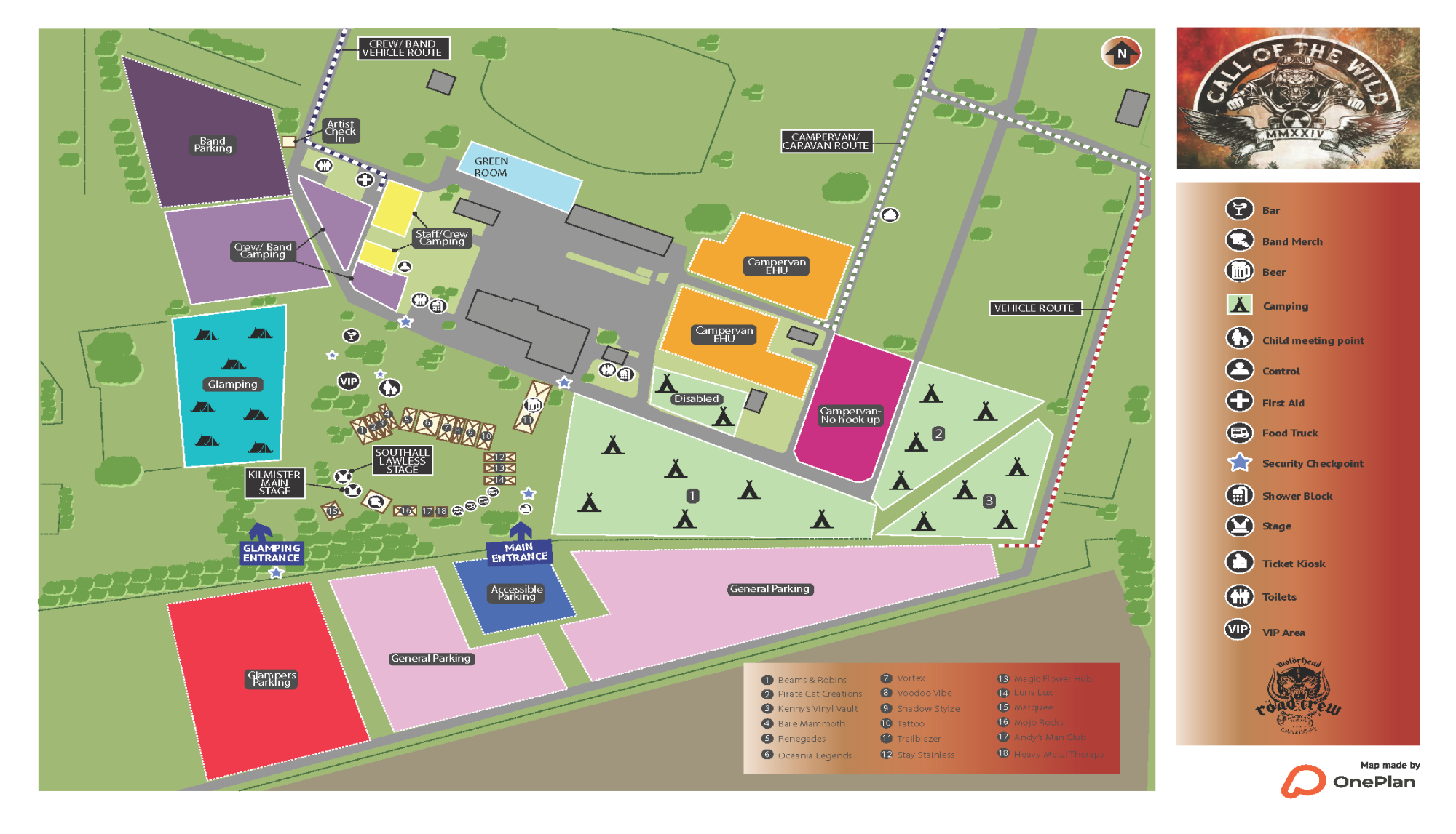 COTW Festival Site Map